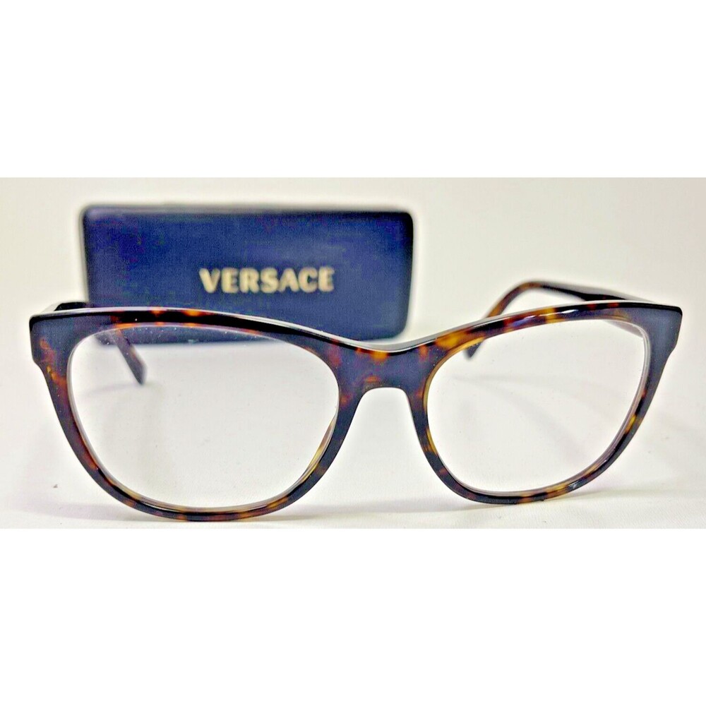 Versace MOD.3263-B GB1 Brown Tortoiseshell Square Cat eye Eyeglasses 54 17 140